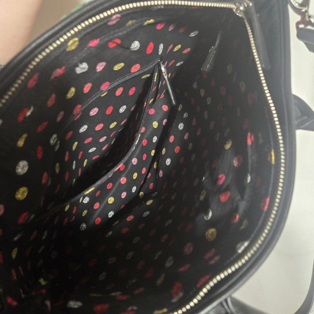 Vera Bradley Day‎ Off Satchel Havana Rose Crossbody Purse Bag Floral Butterfly